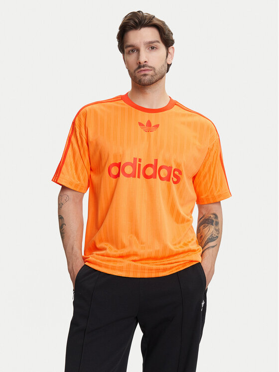 adidas Тишърт adicolor JP1027 Жълт Loose Fit цвят на ниска цена