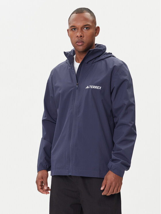 adidas Яке за дъжд Multi Essentials 2L Rain JY0477 Тъмносин Regular Fit цвят на ниска цена