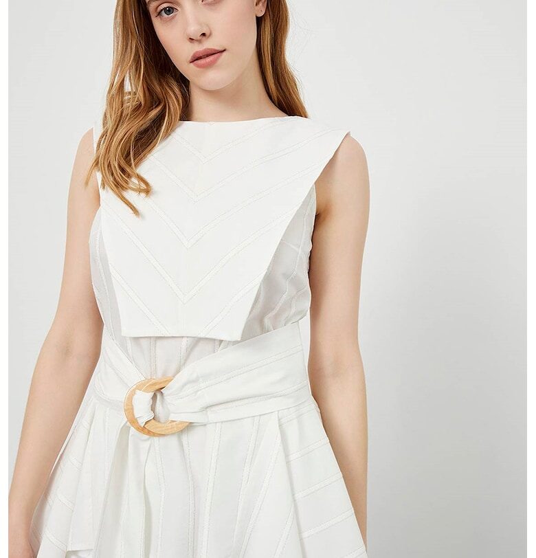 Асиметричен топ със застъпен дизайн Just Like You