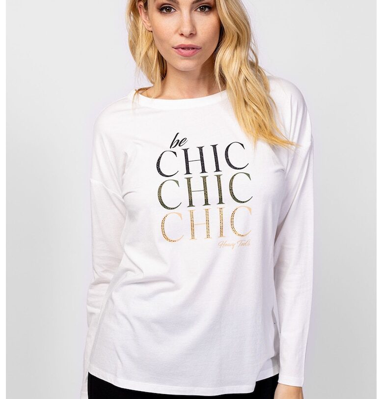 Блуза Carmina с декоративни камъни Heavy Tools