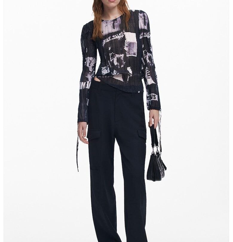 Блуза Plissé от шифон DESIGUAL