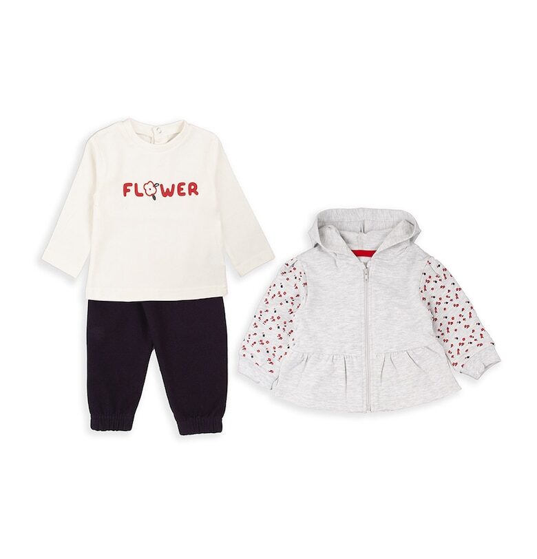 Блуза - панталон и худи - 3 части Babybol