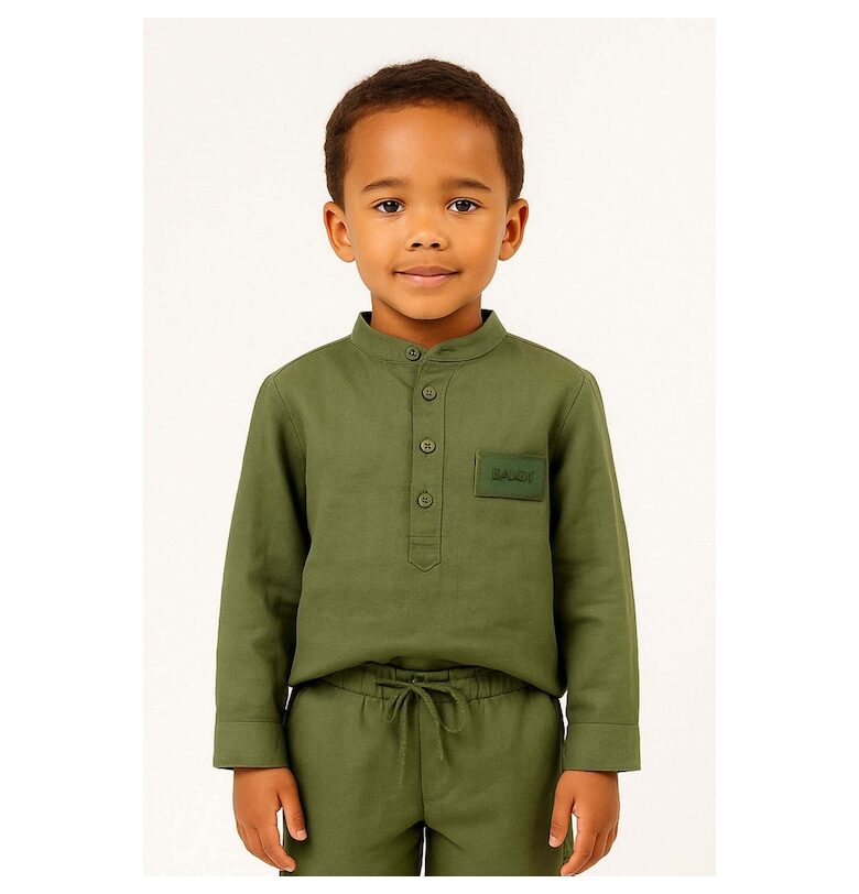 Блуза с лен с копчета BALOU