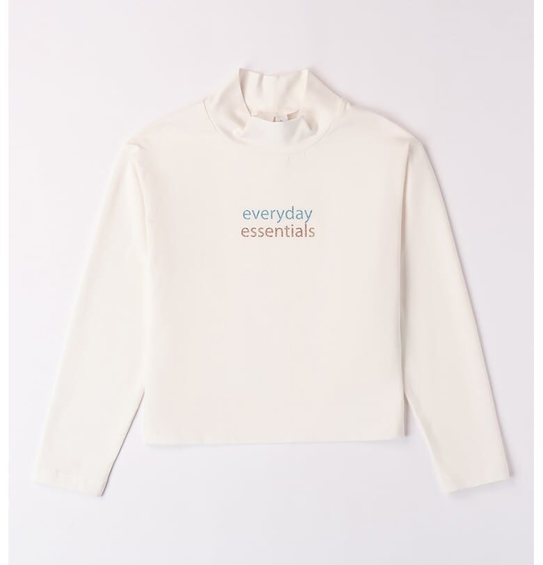 Блуза с надпис и ниска яка IDO