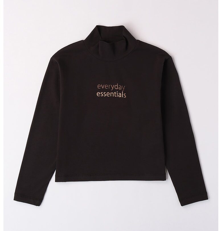 Блуза с надпис и ниска яка IDO