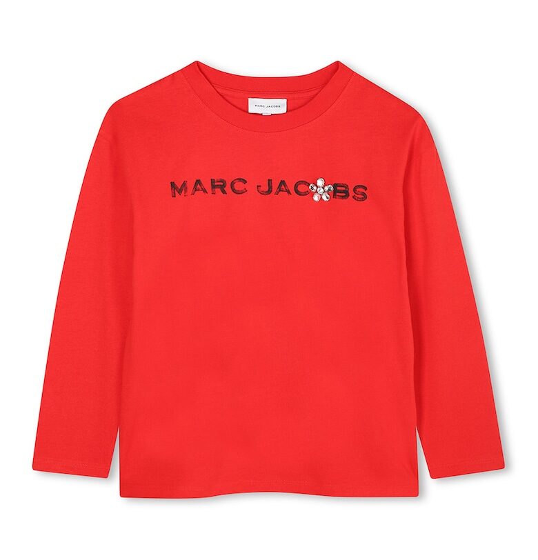 Блуза с овално деколте с лого Marc Jacobs