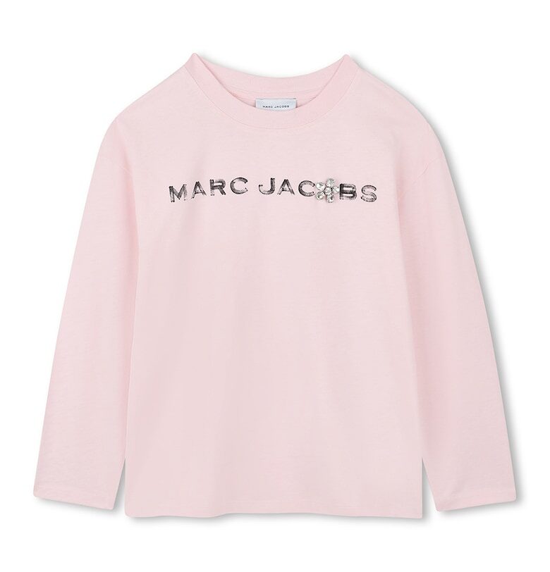 Блуза с овално деколте с лого Marc Jacobs