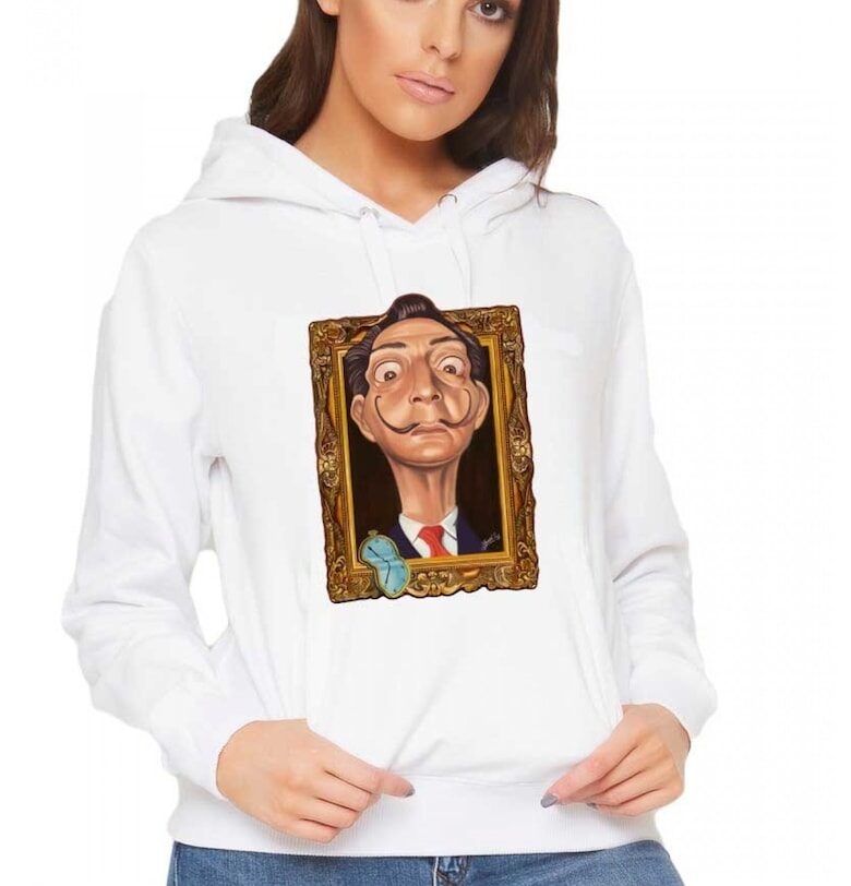 Бял дамски суичър - Dali - Frame THEICONIC