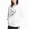 Бял дамски суичър - Dali - Portrait THEICONIC