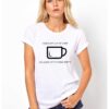 Бяла дамска тениска - Cup of care THEICONIC