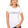 Бяла дамска тениска - ICONIC 455432 THEICONIC