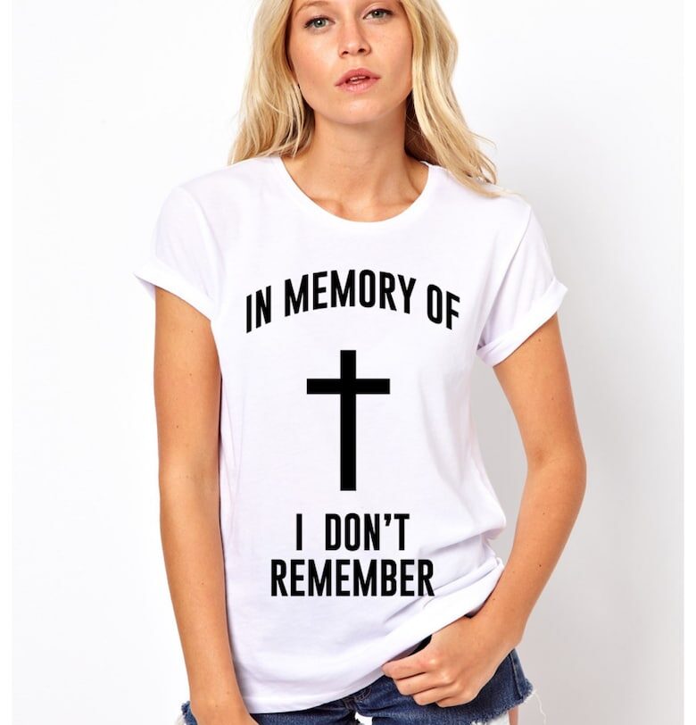 Бяла дамска тениска - In memory THEICONIC