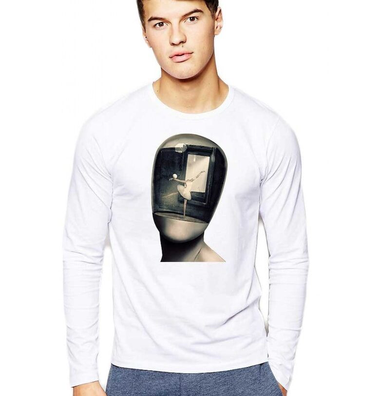 Бяла мъжка блуза - Dali - Globe THEICONIC
