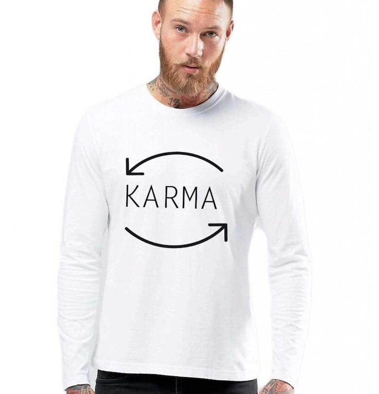 Бяла мъжка блуза - Karma THEICONIC