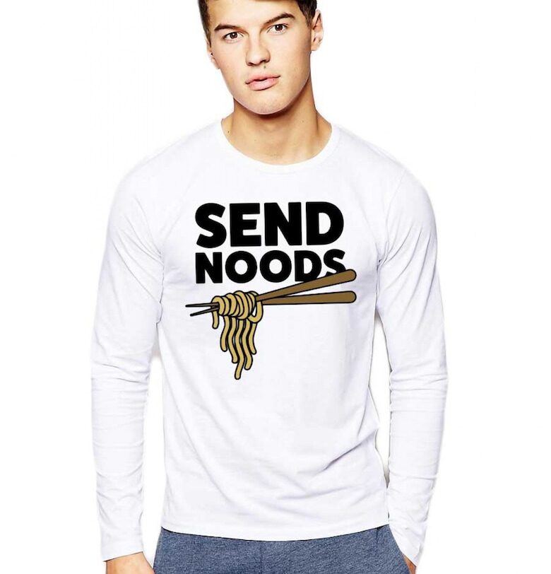 Бяла мъжка блуза - Send Noods THEICONIC