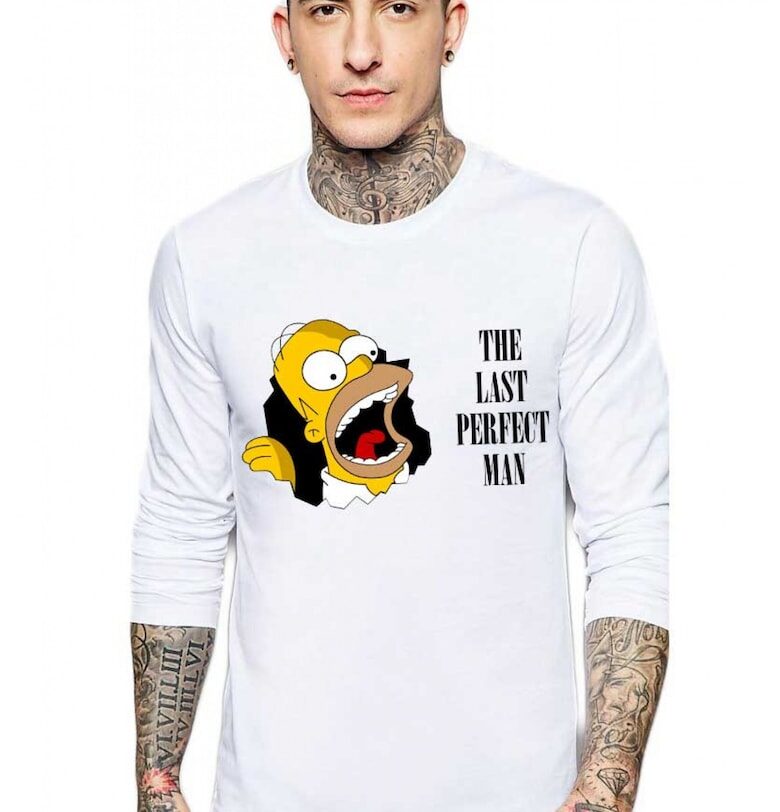 Бяла мъжка блуза - Simpson THEICONIC