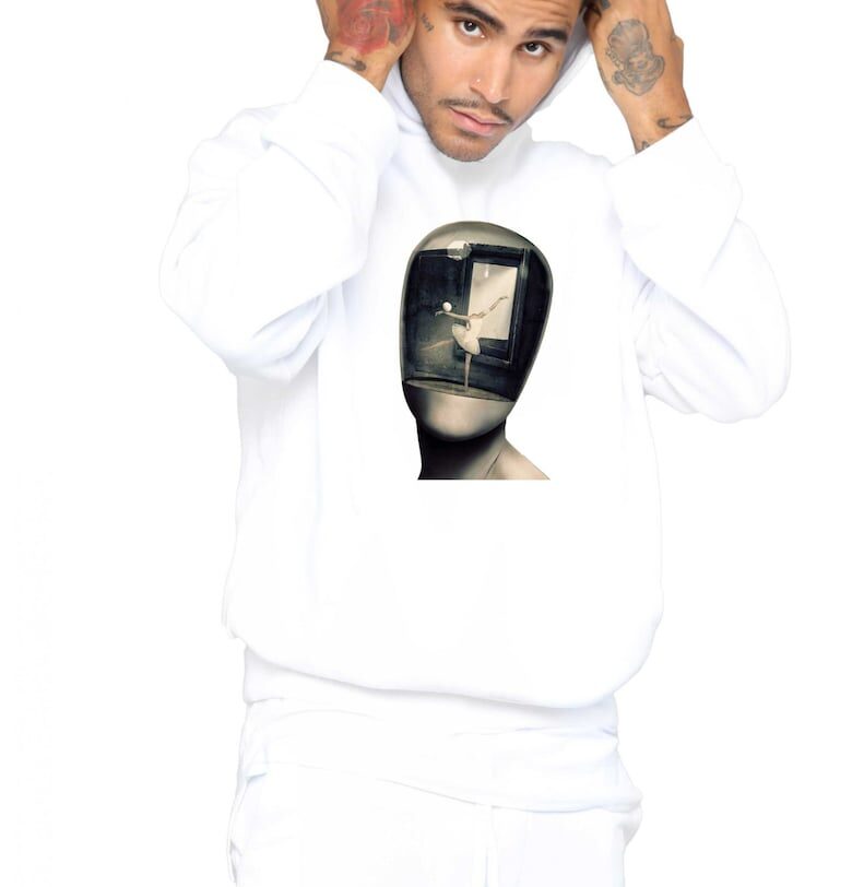 Бяла мъжка качулка - Dali - The Globe THEICONIC