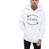 Бяла мъжка качулка - Karma THEICONIC