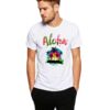 Бяла мъжка тениска - Aloha THEICONIC