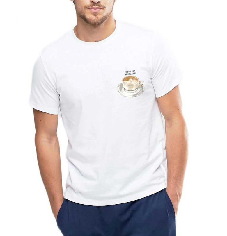 Бяла мъжка тениска - Espresso Yourself I THEICONIC