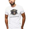 Бяла мъжка тениска - Give me space THEICONIC