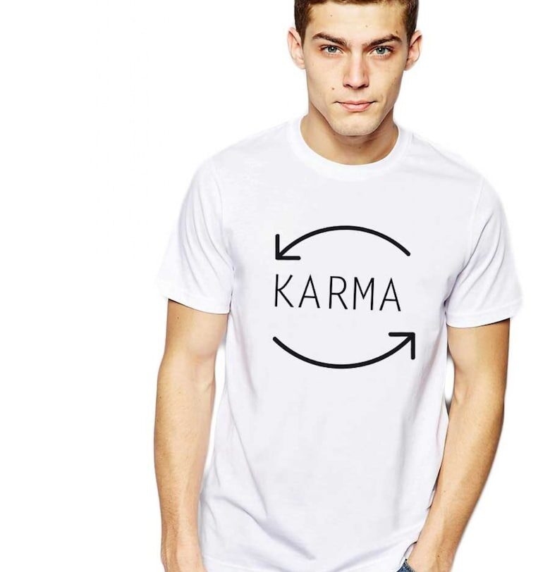 Бяла мъжка тениска - Karma THEICONIC