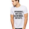 Бяла мъжка тениска - Open Books THEICONIC