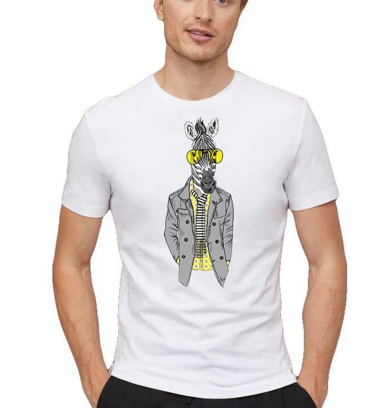 Бяла мъжка тениска - Zebra Fashion THEICONIC
