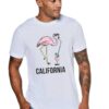 Бяла мъжка тениска - Калифорния THEICONIC