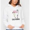 Бяло дамско худи - Калифорния THEICONIC