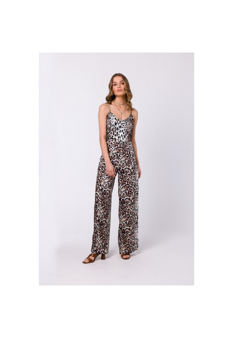 Гащеризон с широки панталони и щампа - Stylove