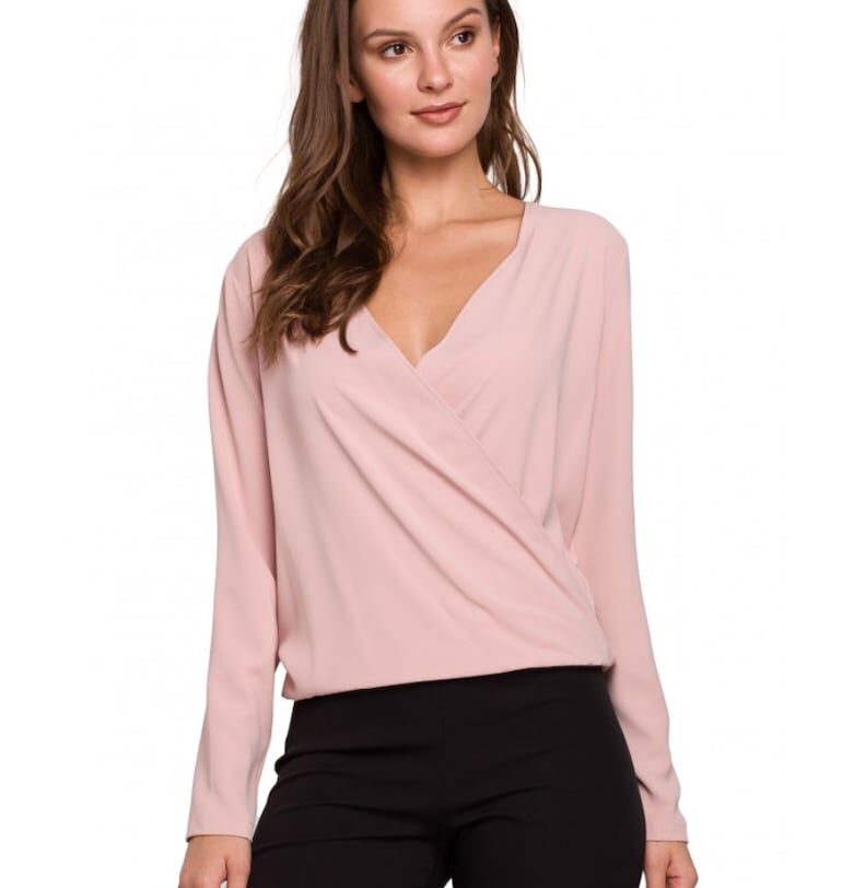 Дамска блуза Маковер Полиестер/Еластан Розова Makover