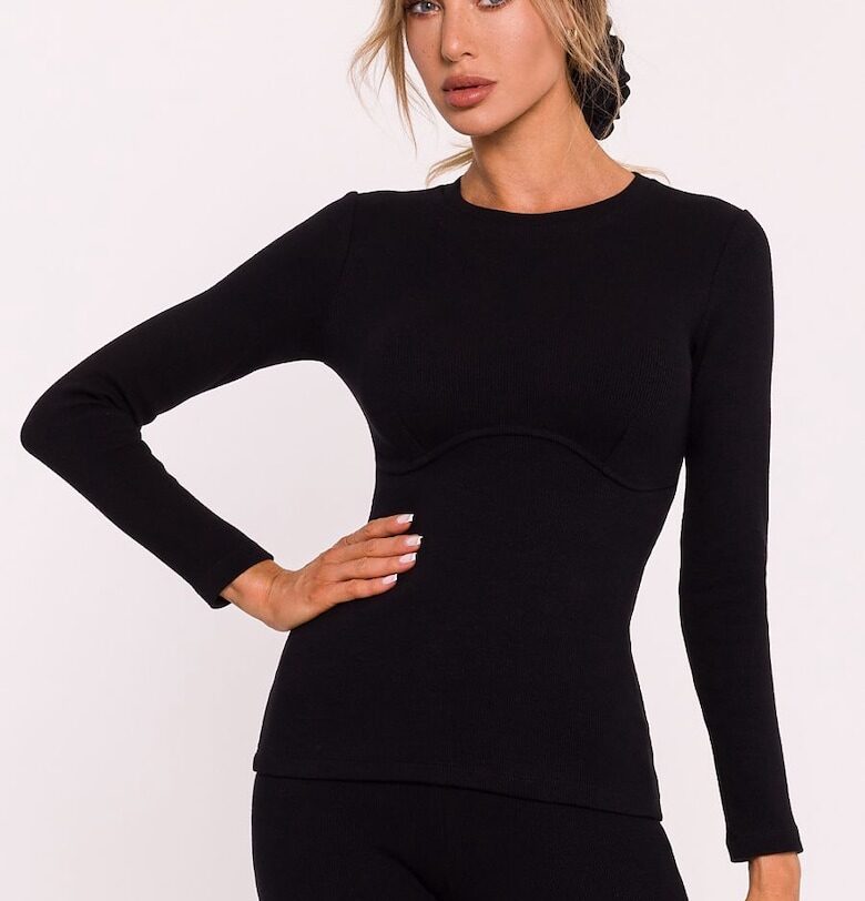 Дамска блуза  С дълъг ръкав - Памук MOE