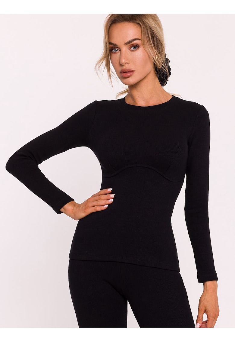 Дамска блуза С дълъг ръкав - Памук MOE