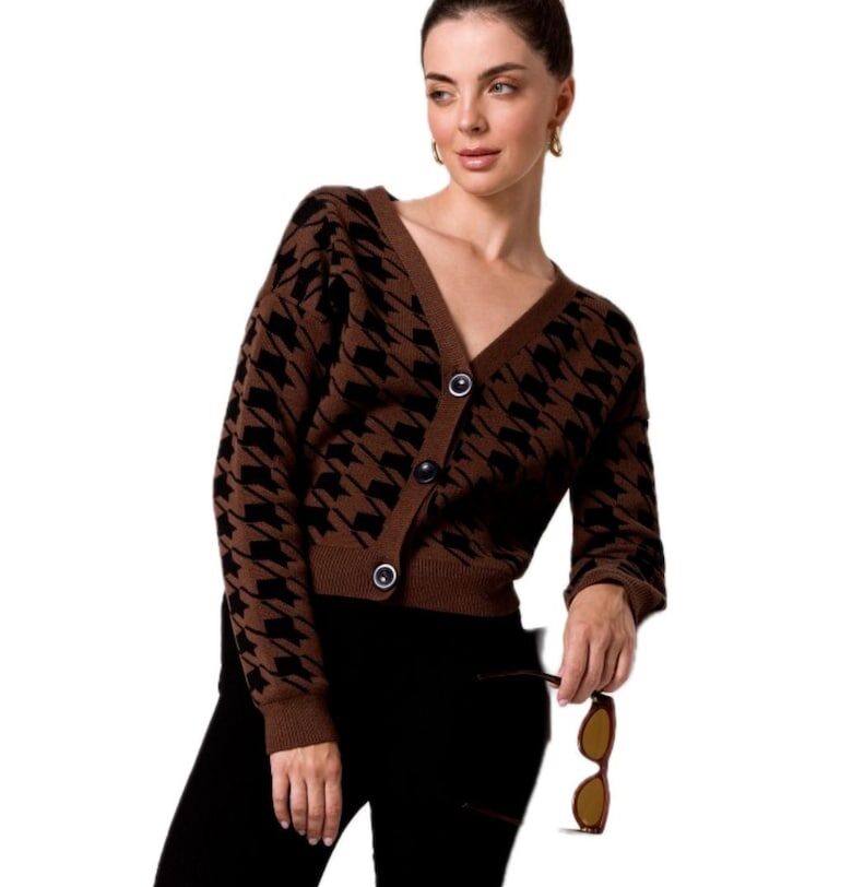 Дамска жилетка -  Beauvau - кафява BeWear