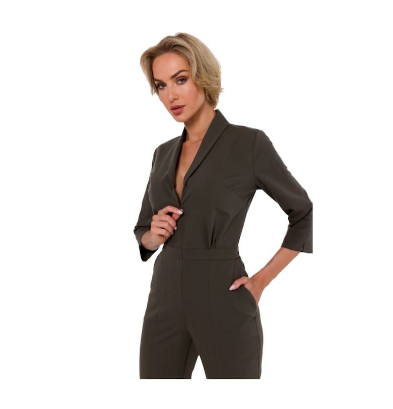 Дамски гащеризон - Made of Emotion - Andrenna - цвят каки MOE