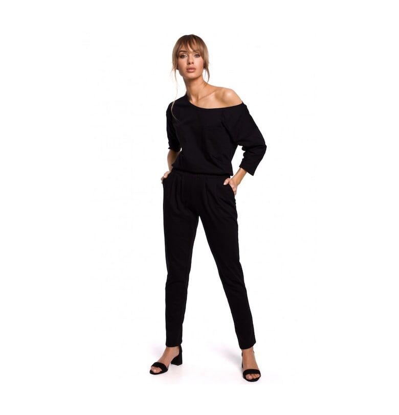 Дамски гащеризон -  Памук - Черен MOE