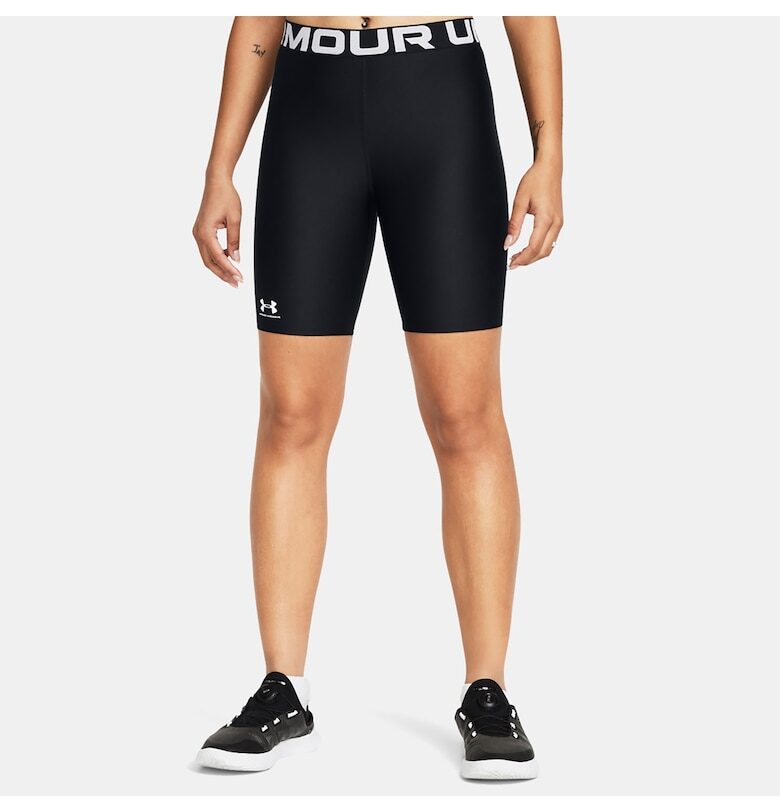 Дамски спортни къси панталони  HeatGear - компресионни - черни - текстил - Under Armour