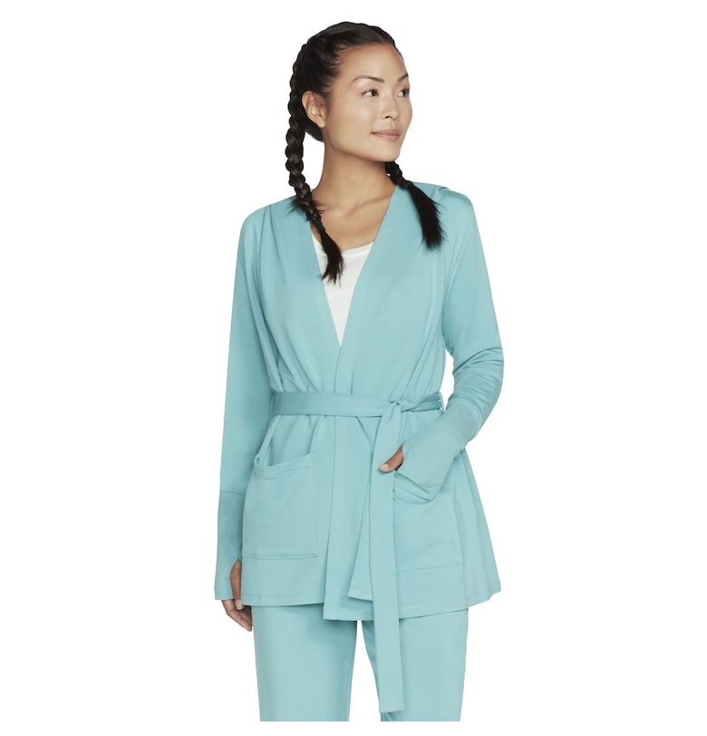 Дамски суичър с качулка  EVERYDAY BELTED HOOD W3JA119TURQ Skechers