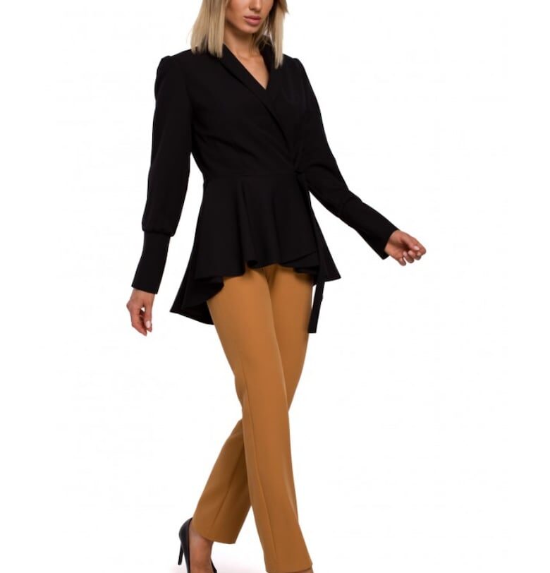 Дамско яке -  Полиестер/Еластан - Черно MOE