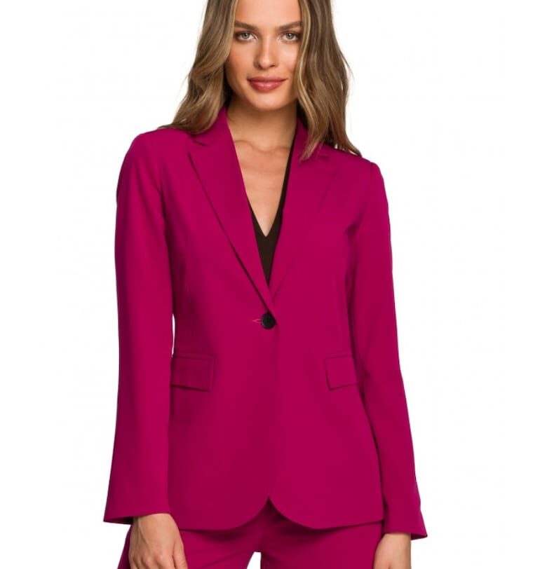 Дамско яке -  полиестер/васкоза - слива Style