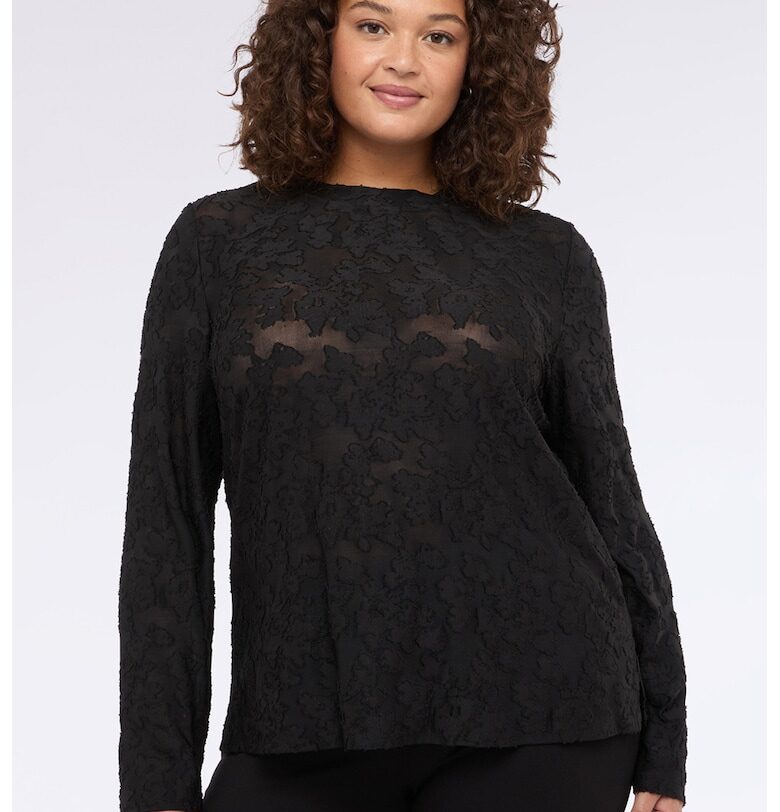 Дантелена блуза с овално деколте Fiorella Rubino