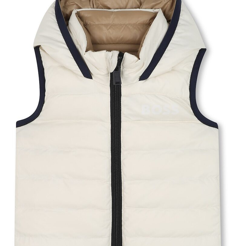 Двулицев елек с пухена вата BOSS Kidswear