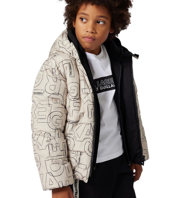 Двулицево зимно яке KARL LAGERFELD KIDS