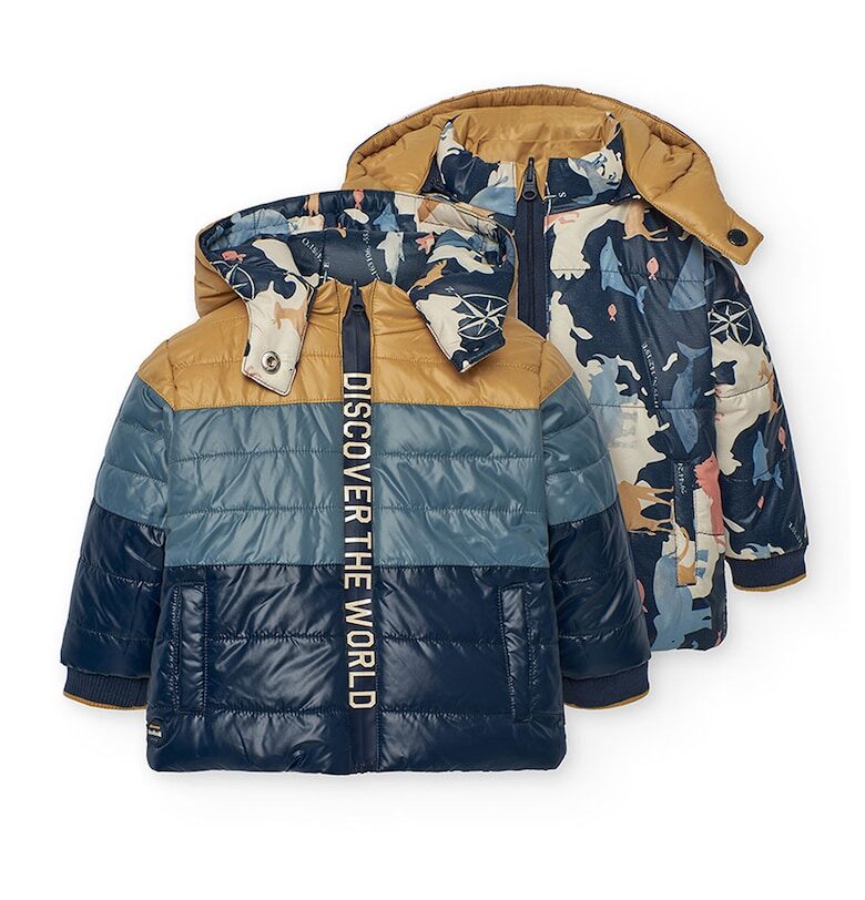 Двулицево зимно яке с качулка boboli