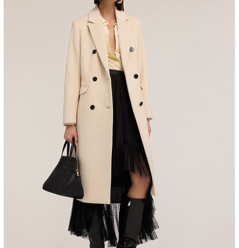 Двуредно палто с вълна Motivi