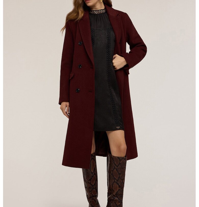 Двуредно палто с вълна Motivi