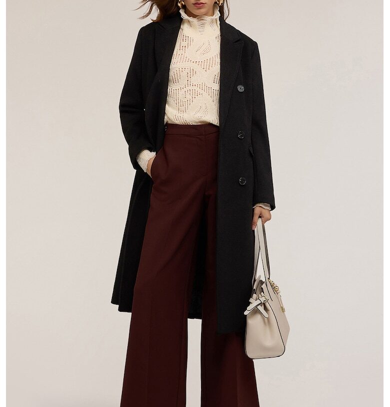 Двуредно палто с вълна Motivi