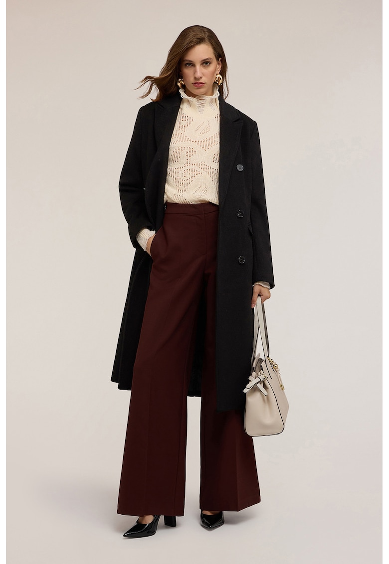 Двуредно палто с вълна Motivi