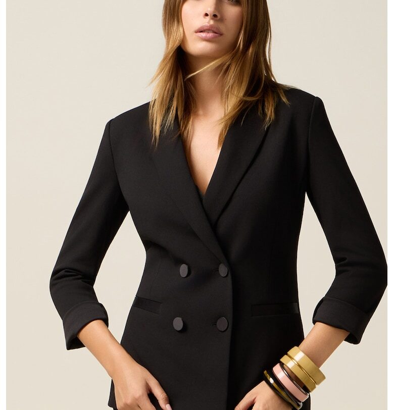 Двуредно сако с двойни ревери Oltre